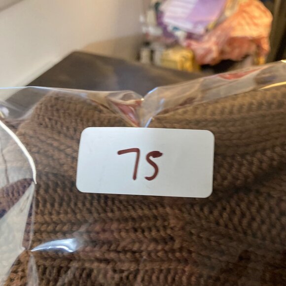 Womens Kori Turtle Neck Wool Blend Slouch Cable Knit Sweater Vest M/L NWT Brown - Picture 10 of 10